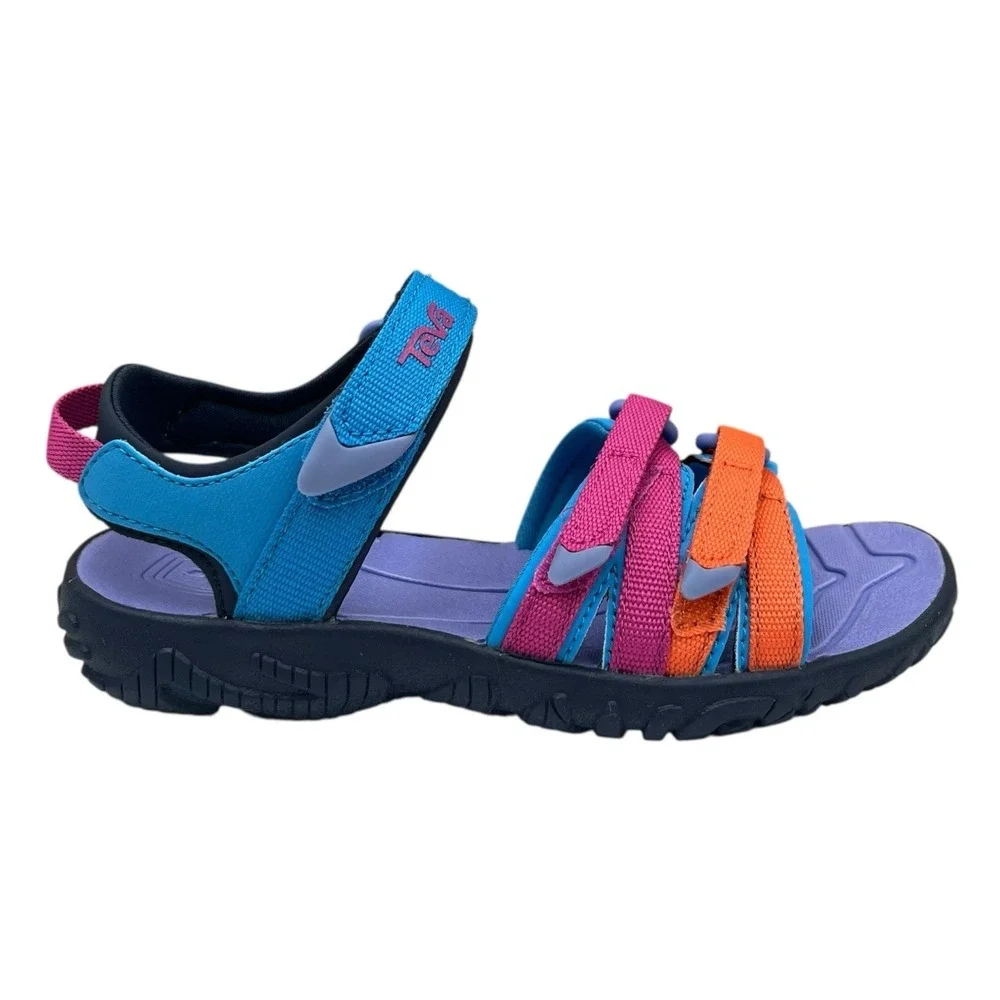Teva Tirra Little Girls Sport Sandal Size 11 Blue Rose Multi Open Toe Adjustable